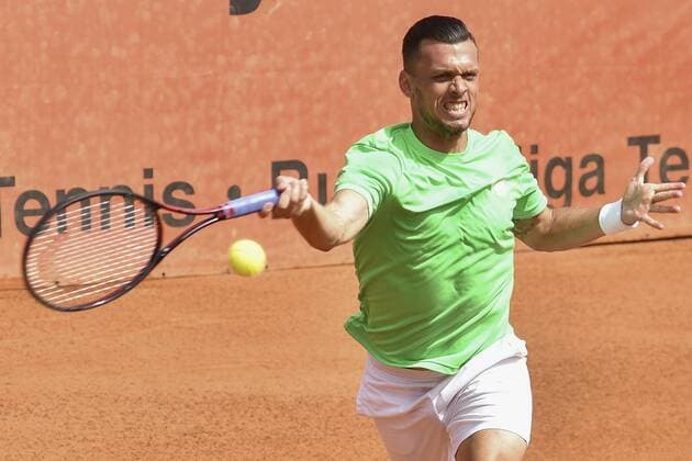 GER, Tennis-Point-Bundesliga, 1BL, Badwerk Gladbacher HTC 1 vs. TK GW Mannheim 1 11.08.2019, An den Holter Sportstätten, Moenchengladbach, GER, Tennis-Point-Bundesliga, 1BL, Badwerk Gladbacher HTC 1 vs. TK GW Mannheim 1, im Bild Tobias Kamke GER (TK GW Mannheim 1)