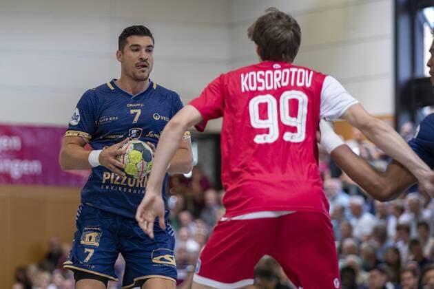 St Raphael Var vs Nationalmannschaft Russland, 11. Internationaler Heide-Cup 2019, Schneverdingen; 11.08.19 Alexandru Simicu (St Raphael Var, 07) gegen Sergey Kosorotov (Russische Nationalmannschaft, 99) Copyright: xBEAUTIFULxSPORTS MarioxM.xKobergx