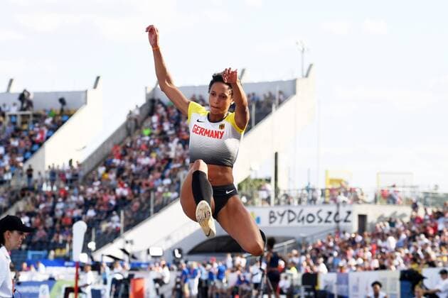 Sport Bilder des Tages Bydgoszcz, Leichtathletik,Team EM, European Athletics Team Championships 2019 Super League, 09.08-11.08.2019, Weitsprung Frauen , Malaika Mihambo, Deutschland,