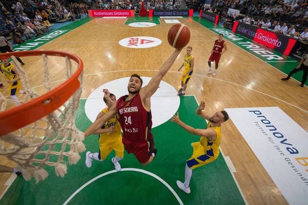 Basketball Trier 11.08.2019 Deutscher Basketball Bund DBB Nationalmannschaft Herren Männer Vorbereitungsspiel zum WM 2019 Deutschland (GER) - Schweden (SWE) Maximilian Kleber (Deutschland, No.24)