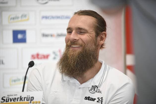Pavel Horak (THW Kiel), Handball, Männer, THW Kiel, Bundesliga, Pressekonferenz, 13.08.19 Kiel Showroom Süverkrup Schleswig-Holstein Germany