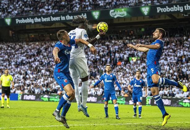 Dame N Doye (14), FC Koebenhavn, udligner til 1-1 under kampen i Champions League kvalen mellem FC Koebenhavn og Roede Stjerne i Parken tirsdag den 13. august 2019.. , Copenhagen Denmark Copyright: AndersxKjaerbyex-xRitzauxScanpix AndersxKjaerbyex COP101 spdk20190813-205340-L