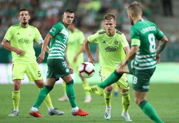 UEFA Champions League - Third qualifying round, 2nd leg - Ferencvarosi TC vs GNK Dinamo 13.08.2019., Budapest, Hungary - 2nd leg of Third qualifying round of UEFA Champions League between Ferencvarosi TC and GNK Dinamo at Groupama Arena in Budapest, Hungary. Dani Olmo  SlavkoxMidzor PIXSELL