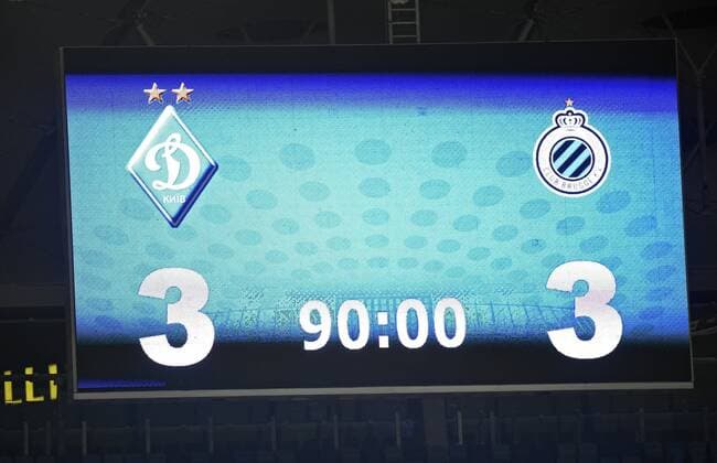 Kyiv - AUGUST 13 : pictured during UEFA Champions League Third qualifying round, 2st leg match between Club Brugge and FC Dynamo Kiev at Olympic Stadium in Kiev on August 13, 2019 in Kiev , Ukraine, 12 08 2019 FOOTBALL : FC Dynamo Kiev v Club Bruges KV - Champions League - 13 08 2019 PhotoNews Panoramic 