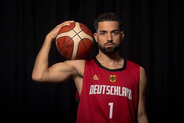 Basketball Trier 08.08.2019 Deutscher Basketball Bund DBB Nationalmannschaft Herren Männer Team Deutschland für die WM 2019 Joshiko Saibou (Deutschland, No.01)