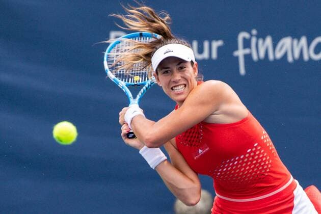 August 13, 2019, Mason, Ohio, USA: Garbine Muguruza (ESP) in action during Tuesday s round of the Western and Southern Open at the Lindner Family Tennis Center, Mason, Oh. Tennis 2019 - Western And Southern Open - Tuesday Second Round - ZUMAs304 20190813_zaf_s304_245 Copyright: xScottxStuartx