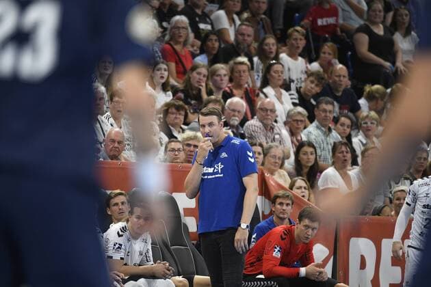 THW-Trainer Filip Jicha, Handball, Männer, REWE-Cup, Internationales Testspiel, THW Kiel vs Paris St. Germain, 14.08.19 Kiel Sparkassen-Arena Schleswig-Holstein Germany