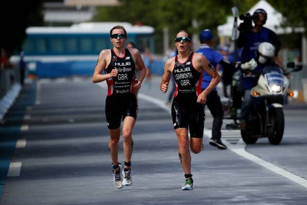 (L-R) Georgia Taylor-Brown, Jessica Learmonth (GBR), AUGUST 15, 2019 - Triathlon : 2019 ITU World Olympic Qualification Event in Odaiba, Tokyo, Japan. Noxthirdxpartyxsales  (109819422)