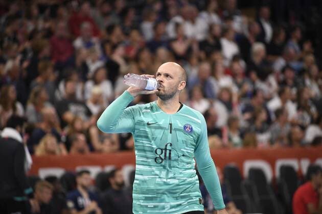 Vincent Gerard (PSG Handball), Handball, Männer, REWE-Cup, Internationales Testspiel, THW Kiel vs Paris St. Germain, 14.08.19 Kiel Sparkassen-Arena Schleswig-Holstein Germany