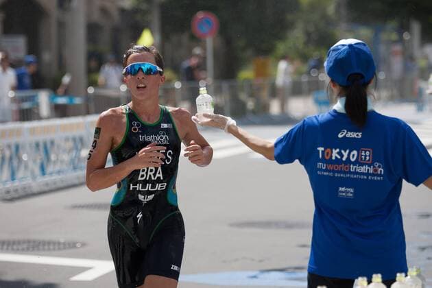 2019 08 15, Tokyo Odaiba, Elite Woman start of the Tokyo 2019 ITU World Triathlon Olympic Qualification Event in Odaiba. Athlete: Vittoria Lopez BRA (Photos by Michael Steinebach AFLO) Noxthirdxpartyxsales  (109826592)