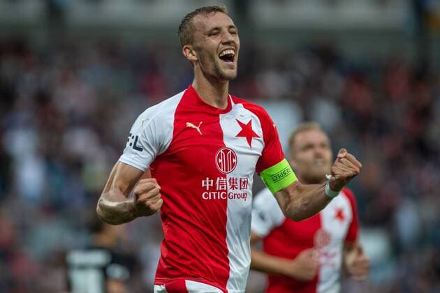 Utkani 6. kola prvni fotbalove ligy: SK Dynamo Ceske Budejovice - SK Slavia Praha, 16. srpna 2019 v Ceskych Budejovicich. Tomas Soucek ze Slavie. CTKPhotoP201908160777701  VPC_05
