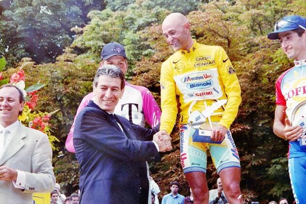 1998, Tour de France, tappa 21 Melun - Paris, Mercatone Uno Bianchi, Pantani Marco, Gimondi Felice, Paris 