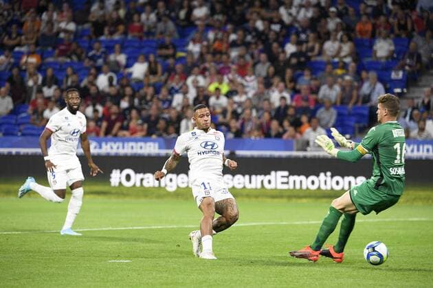 11 MEMPHIS DEPAY (OL) - BUT FOOTBALL : Lyon vs Angers - Ligue 1 Conforama - 16 08 2019 FEP Panoramic 