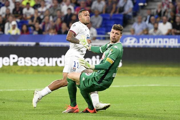 11 MEMPHIS DEPAY (OL) - BUT FOOTBALL : Lyon vs Angers - Ligue 1 Conforama - 16 08 2019 FEP Panoramic 