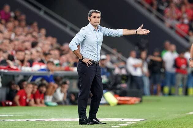 FC Barcelona, Barca s coach Ernesto Valverde during La Liga match. August 16,2019.  (2019081608)