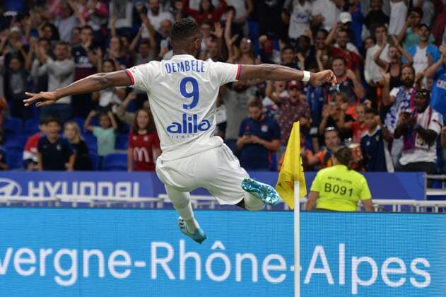 Joie de Moussa Bembele (lyon) FOOTBALL : Lyon vs Angers - Ligue 1 Conforama - 16 08 2019 FredericChambert Panoramic 