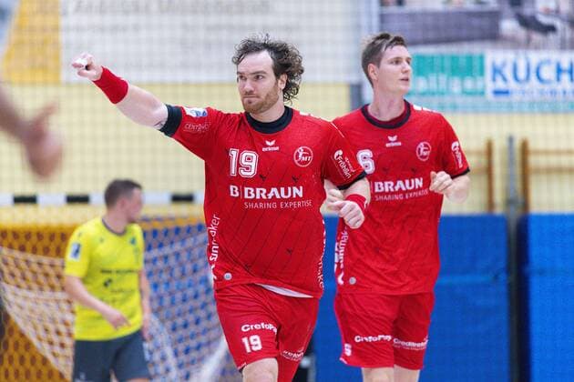 Rodgau, Deutschland 17. August 2019: DHB Pokal - 19 20 - MT Melsungen vs. DjK Rimpar Wölfe Timm Schneider (Melsungen) Rodgau Deutschland