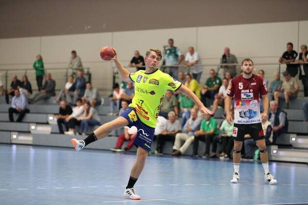 Nick Witte (HC Empor Rostock 17) GER, Handball, DHB Pokal, 1. Runde, Halbfinale 1, HC Empor Rostock gegen Oranienburger HC, 17.08.2019 Minden Copyright: xEIBNER JanxStrohdiekx EP_JSK