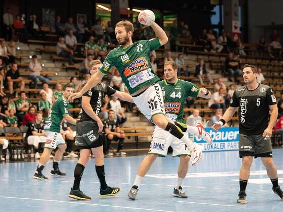 27 Marco Rentschler (Frisch Auf Goeppingen), Frisch Auf Goeppingen vs. TuS 04 Dansenberg, DHB Pokal, Handball, Herren, 17.08.2019 Frisch Auf Goeppingen vs. TuS 04 Dansenberg, DHB Pokal, Handball, Herren, 17.08.2019 Goeppingen Copyright: xEIBNER Michael_Schmidtx EP_MST