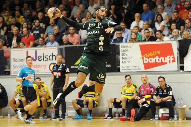Tommy Wirtz, HG Saarlouis- 17, kommt frei zum Wurf beim Spiel Rhein Neckar Loewen vs HG Saarlouis, DHB Pokal, 1. Runde, erstes Halbfinale im Final Four Turnier in der Stadtgartenhalle Saarlouis, 17.08.19 Rhein Neckar Loewen vs HG Saarlouis , 17.08.19, DHB Pokal, Saarlouis Copyright: xEIBNER PeterxFranzx EP_PFZ