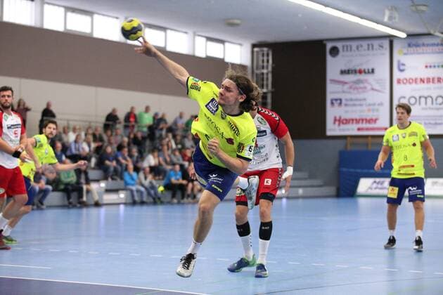 Fabian Haasmann (HC Empor Rostock 23) GER, Handball, DHB Pokal, 1. Runde, Gruppe Nord, Turnier 4, Finale, HC Empor Rostock gegen ASV Hamm-Westfalen, 18.08.2019 Minden Copyright: xEIBNER JanxStrohdiekx EP_JSK