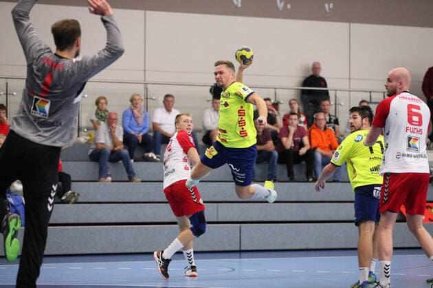 Leon Witte (HC Empor Rostock 7) GER, Handball, DHB Pokal, 1. Runde, Gruppe Nord, Turnier 4, Finale, HC Empor Rostock gegen ASV Hamm-Westfalen, 18.08.2019 Minden Copyright: xEIBNER JanxStrohdiekx EP_JSK