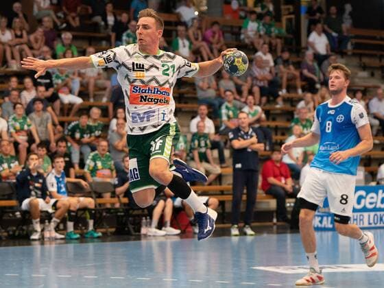 21 Tim Soerensen (Frisch Auf Goeppingen), Frisch Auf Goeppingen vs. TSV Bayer Dormagen, DHB Pokal, Handball, Herren, 18.08.2019 Frisch Auf Goeppingen vs. TSV Bayer Dormagen, DHB Pokal, Handball, Herren, 18.08.2019 Goeppingen Copyright: xEIBNER Michael_Schmidtx EP_MST