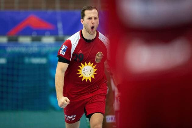 Spenge, Deutschland 18.08.2019: DHB-Pokal 1. Hauptrunde - 2019 2020 - TuS-N-Lübbecke vs. Füchse Berlin Marian Orlowski (Lübbecke) Spenge Nordrhein-Westfalen Deutschland