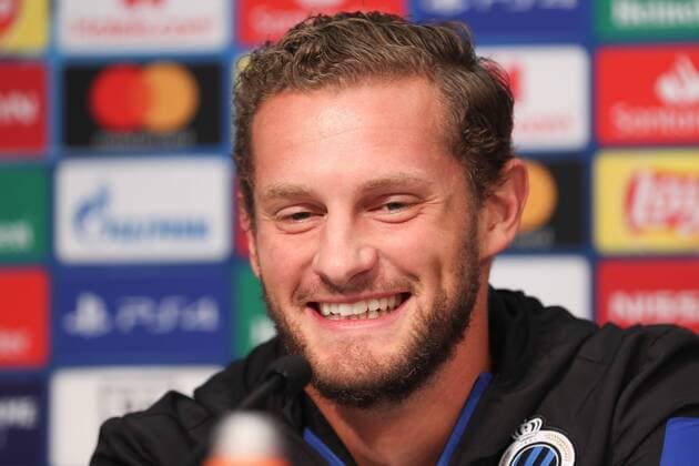 Club s Mats Rits pictured during a press conference, PK, Pressekonferenz of Belgian soccer team Club Brugge KV in Linz, Austria, Monday 19 August 2019. Tomorrow s Club is playing Austrian team LASK Linz in the first leg of the play-offs for the UEFA Champions League. BRUNOxFAHY  x05645887x