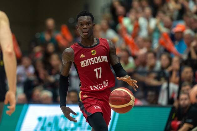 Basketball Hamburg 18.08.2019 Deutscher Basketball Bund DBB Nationalmannschaft Herren Männer Vorbereitungsspiel zum WM 2019 Supercup Deutschland (GER) - Polen (POL) Dennis Schröder Schroeder (Deutschland, No.17) Schröder