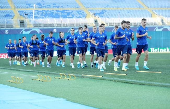 PXL_Training session GNK Dinamo 20.08.2019., Zagreb, Croatia - Training of GNK Dinamo ahead of UEFA Champions League play off, 1st leg against Rosenborg BK.  SanjinxStrukic PIXSELL