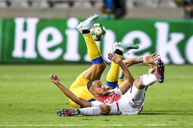 Sport Bilder der Tages NICOSIA , 20-08-2019 , GSP Stadium , Champions League playoff, season 2019-2020 , Ajax player Noussair Mazraoui during the match APOEL Nicosia - Ajax APOEL Nicosia - Ajax  x4149609x Copyright: