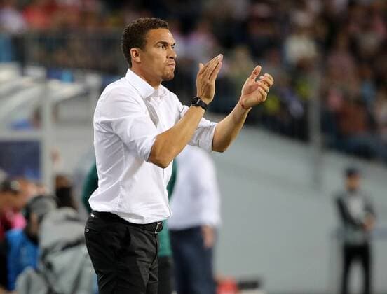 Sport Bilder des Tages SOCCER - CL, play off, LASK vs Bruegge LINZ,AUSTRIA,20.AUG.19 - SOCCER - UEFA Champions League, play off, LASK vs FC Bruegge. Image shows head coach Valerien Ismael (LASK). GEPAxpictures xWalterxLuger