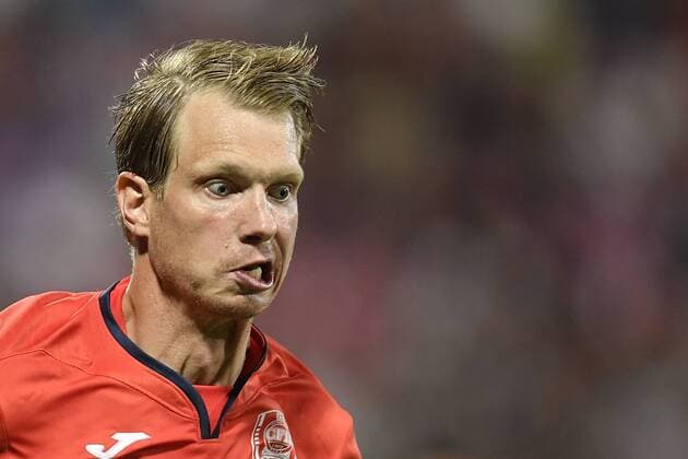 Sport Bilder des Tages CLUJ-NAPOCA: CFR CLUJ - SK Slavia Praha, UEFA Champions League Giedrius Arlauskis of CFR Cluj reacts during the UEFA Champions League Play-Offs match between CFR Cluj and SK Slavia Praha 20 08 2019, Cluj-Napoca, ROMANIA Credit: ALEX NICODIM IMAGO Copyright: xALEXxNICODIMx