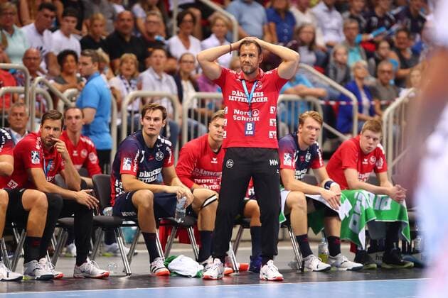 Maik Machulla (Flensburg) schaut kritisch THW Kiel vs SG Flensburg-Handewitt, Handball, Pixum Super Cup, 21.08.2019 THW Kiel vs SG Flensburg-Handewitt, Handball, Pixum Super Cup, 21.08.2019 Duesseldorf Copyright: xEIBNER RenexWeissx EP_RWS