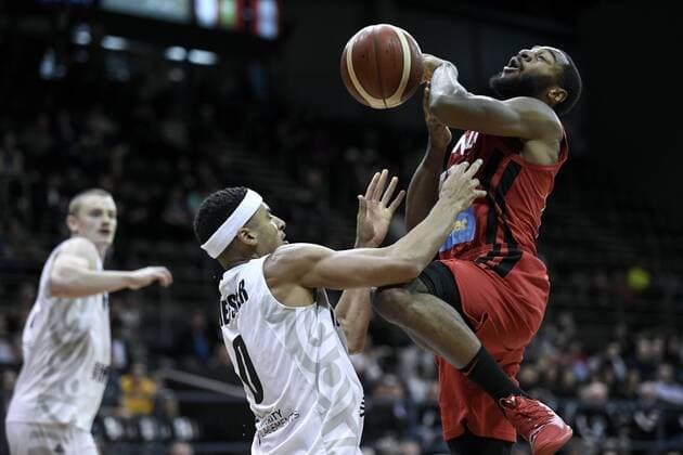 2st August 2019; Quay Centre, Sydney, Australia; International Basketball, Canada versus New Zealand Tall Blacks; Aaron Best of Canada is fouled by Tai Webster of New Zealand - Editorial Use Only.  ActionPlus12161620 NigelxOwen