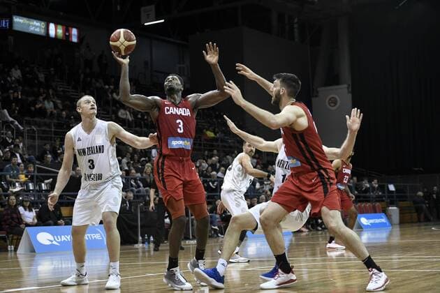 2st August 2019; Quay Centre, Sydney, Australia; International Basketball, Canada versus New Zealand Tall Blacks; Melvin Ejim of Canada catches a rebound - Editorial Use Only.  ActionPlus12161623 NigelxOwen