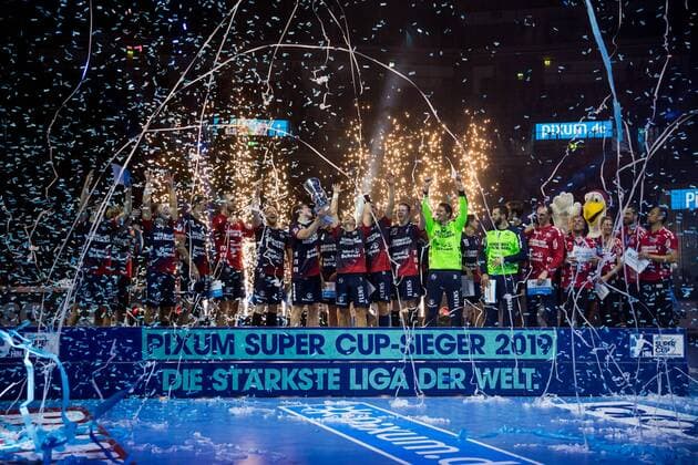 Pixum Super Cup 2019, SG Flensburg-Handewitt - THW Kiel, 21.08.2019 Die Sieger des Pixum Super Cup 2019: Die SG Flensburg-Handewitt, Pixum Super Cup 2019, SG Flensburg-Handewitt - THW Kiel, ISS Dome, Duesseldorf Copyright: xBEAUTIFULxSPORTS Wunderlx
