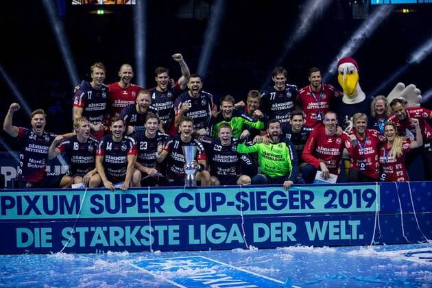 Pixum Super Cup 2019, SG Flensburg-Handewitt - THW Kiel, 21.08.2019 Die Sieger des Pixum Super Cup 2019: Die SG Flensburg-Handewitt, Pixum Super Cup 2019, SG Flensburg-Handewitt - THW Kiel, ISS Dome, Duesseldorf Copyright: xBEAUTIFULxSPORTS Wunderlx