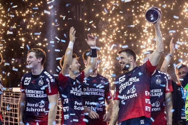 Pixum Super Cup 2019, SG Flensburg-Handewitt - THW Kiel, 21.08.2019 Die Sieger des Pixum Super Cup 2019: Die SG Flensburg-Handewitt, Pixum Super Cup 2019, SG Flensburg-Handewitt - THW Kiel, ISS Dome, Duesseldorf Copyright: xBEAUTIFULxSPORTS Wunderlx