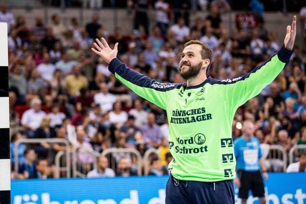 Pixum Super Cup 2019, SG Flensburg-Handewitt - THW Kiel, 21.08.2019 Benjamin Buric ( 1, SC Flensburg-Handewitt), Pixum Super Cup 2019, SG Flensburg-Handewitt - THW Kiel, ISS Dome, Duesseldorf Copyright: xBEAUTIFULxSPORTS Wunderlx