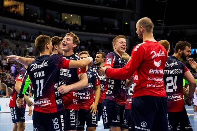 Pixum Super Cup 2019, SG Flensburg-Handewitt - THW Kiel, 21.08.2019 Jubel bei der SG Flensburg-Handewitt, Pixum Super Cup 2019, SG Flensburg-Handewitt - THW Kiel, ISS Dome, Duesseldorf Copyright: xBEAUTIFULxSPORTS Wunderlx
