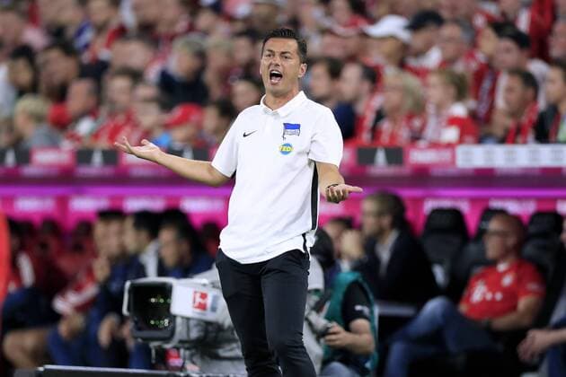 COVIC Ante Trainer Team Hertha BSC Berlin FL Bundesliga Saison 2019-2020 Spiel FC Bayern Muenchen - Hertha BSC Berlin 2 : 2 in der Allianzarena am 16.August 2019 in Muenchen DFL REGULATIONS PROHIBIT ANY USE OF PHOTOGRAPHS as IMAGE SEQUENCES and or QUASI-VIDEO