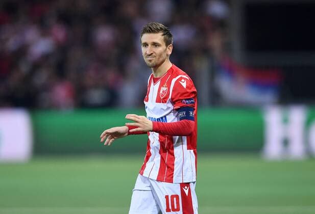 FUSSBALL CHAMPIONS LEAGUE SAISON 2019 2020 Play Off Hinspiel in Bern BSC Young Boys Bern - Roter Stern Belgrad 21.08.2019 Marko Marin (Roter Stern Belgrad)