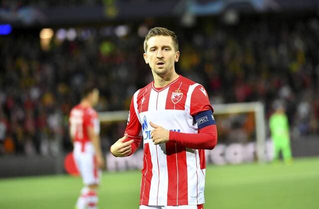 21.08.2019 Bern ,Stade de Suisse.Fussball Herren Saison 2019 2020 Champions League BSC Young Boys - Roter Stern Belgrad. Im Bild : Marko Marin (Roter Stern) Aktion Einzelbild