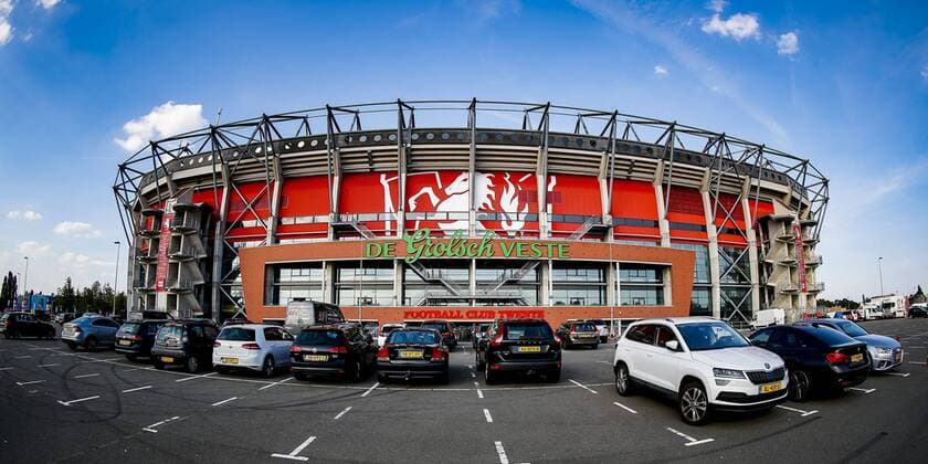 ENSCHEDE, AZ - Royal Antwerp FC, 22-08-2019, football, season 2019-2020, qualification match for Europa League, Grolsch Stadium, overview of the stadium, AZ is playing in Enschede because of the collapse of the roof of the AFAS AZ stadium AZ - Antwerp  x4161310x Copyright: