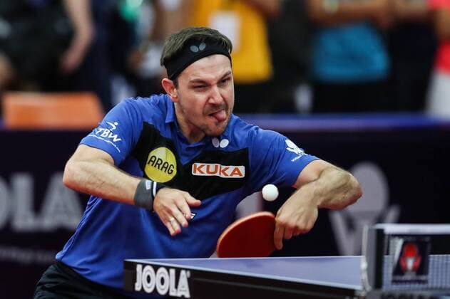 Bilder des Jahres 2019, Sport 08 August Sport Bilder des Tages (190823) -- OLOMOUC, Aug. 23, 2019 -- Timo Boll of Germany returns the ball during a men s singles round of 32 match between Xia Yizheng of China and Timo Boll of Germany at the 2019 ITTF Czech Open in Olomouc, the Czech Republic, Aug. 22, 2019. Shan Yuqi) (SP)CZECH-OLOMOUC Table tennis, Tischtennis 2019 ITTF CZECH OPEN DanxYuqi 