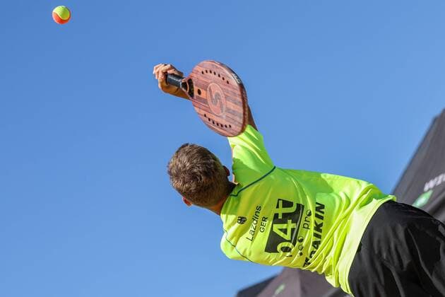 Jann LAZDINS, Beach Tennis, Deutsche Meisterschaften und ITF Beach Tennis Saarlouis 2019, Kleiner Markt in Saarlouis, 23.08.2019,