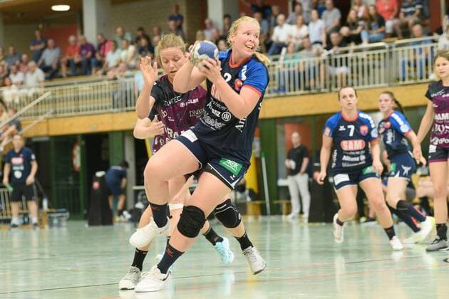 Stefanie Schoeneberg (SG H2Ku Herrenberg Kuties 2) TusSies Metzingen, Handball, HBF, Vorbereitung, 23.08.2019, Foto:TBaur Eibner SG H2Ku Herrenberg Kuties vs. TusSies Metzingen Herrenberg Copyright: xEIBNER TobiasxBaurx EP_TBR