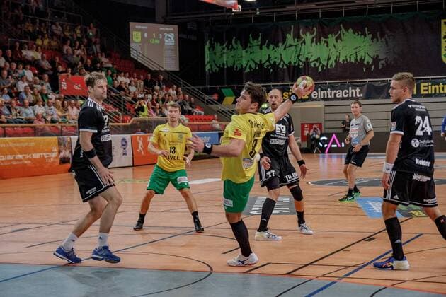 3. HBL Nord West, VFL Eintracht Hagen - HSG Bergische Panther, Hagen, 23.8.2019 Tilman Pröhl (Eintracht Hagen), VFL Eintracht Hagen - HSG Bergische Panther am 23.8.2019 in der Krollmann Arena, Hagen Copyright: xBEAUTIFULxSPORTS MarcxJungex